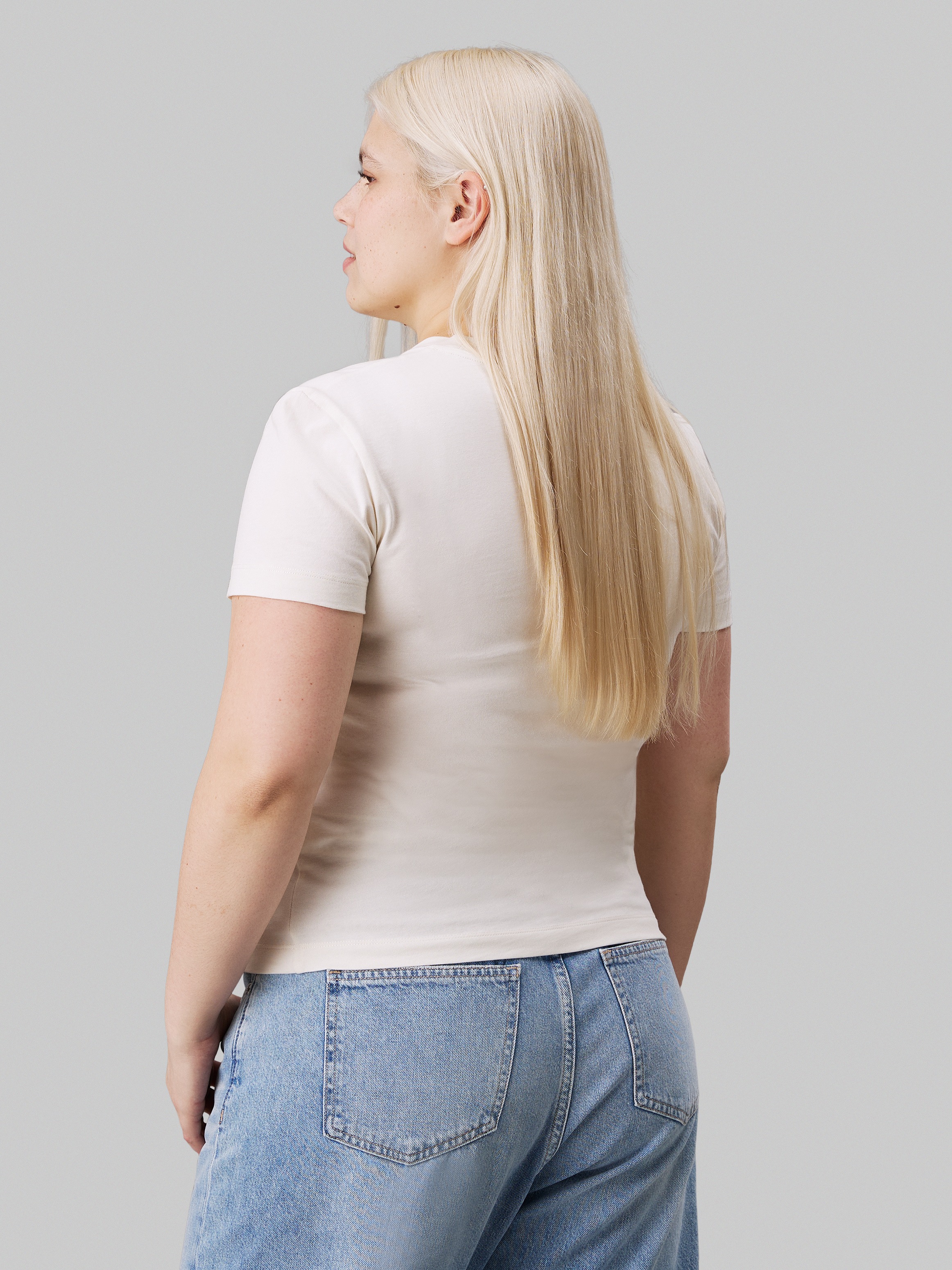 Calvin Klein Jeans Plus T-Shirt »PLUS DIFFUSED CK  REGULAR TEE«, in Grossen Grössen und mit Logomarkenlabel