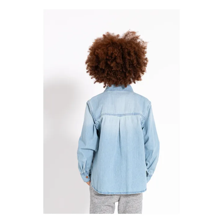 Finger in the nose Chemise Enara | Denim bleached