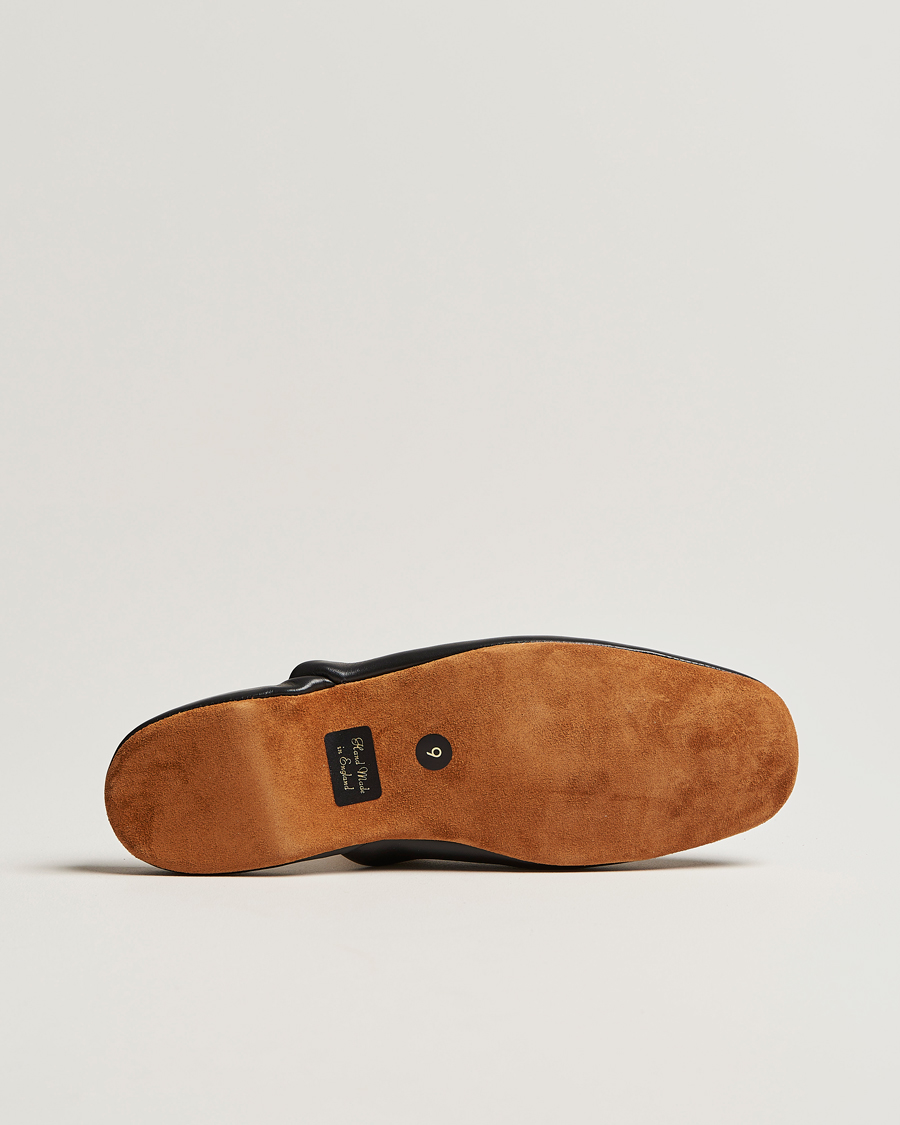 Crockett & Jones Mule Calf Home Slipper Black