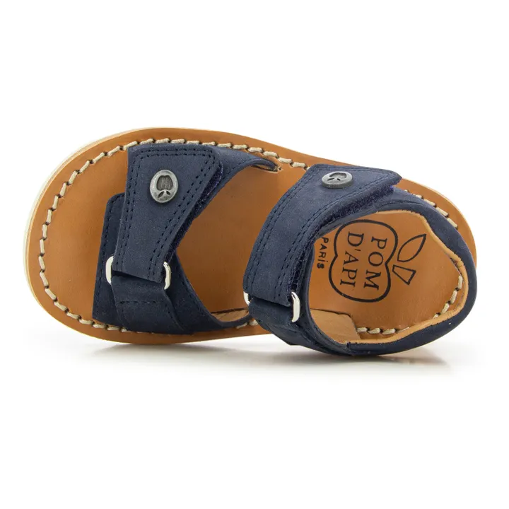 Pom d'Api Sandales Waff Easy | Bleu marine