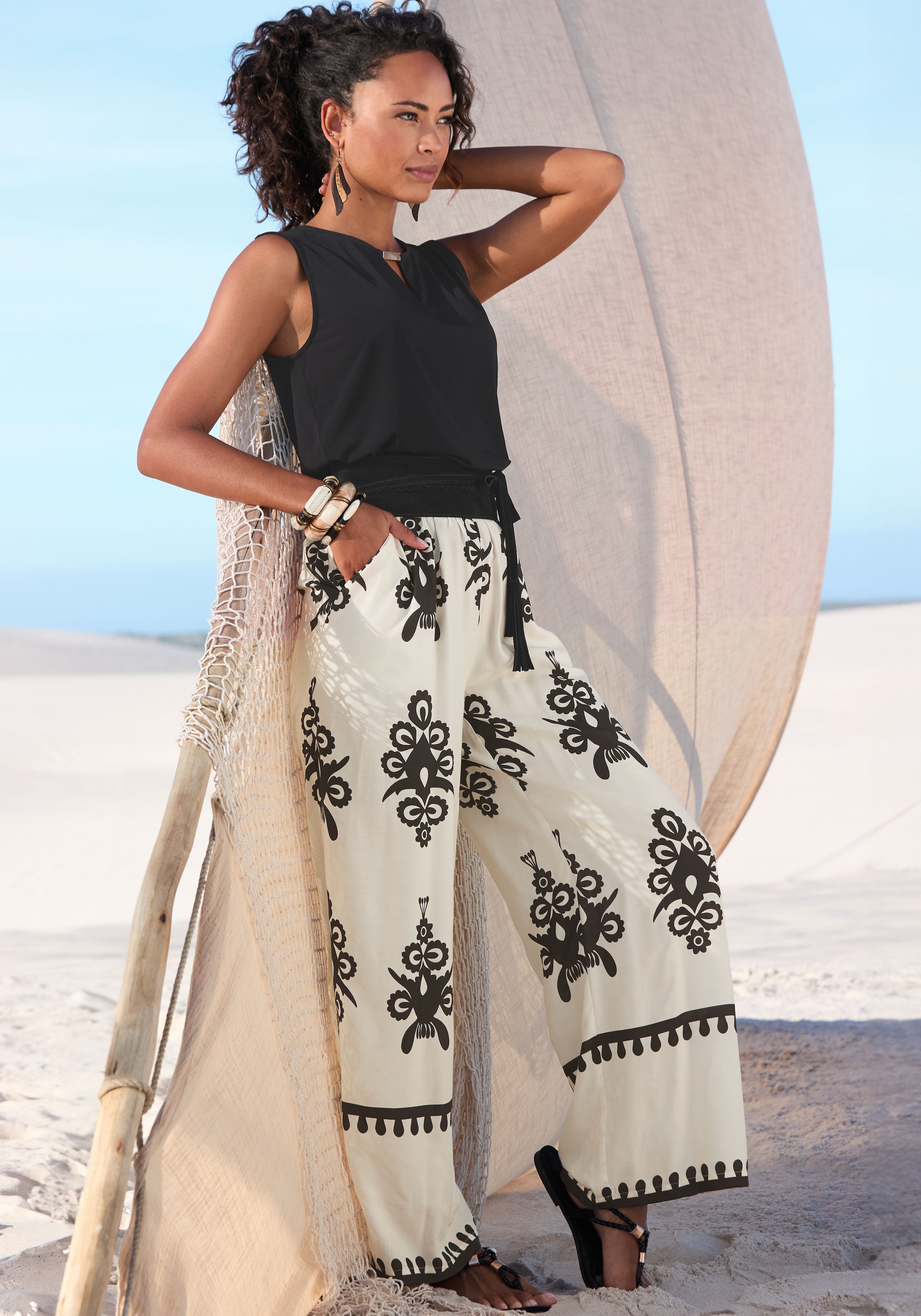 LASCANA Palazzohose  mit Ethnoprint, Sommerhose