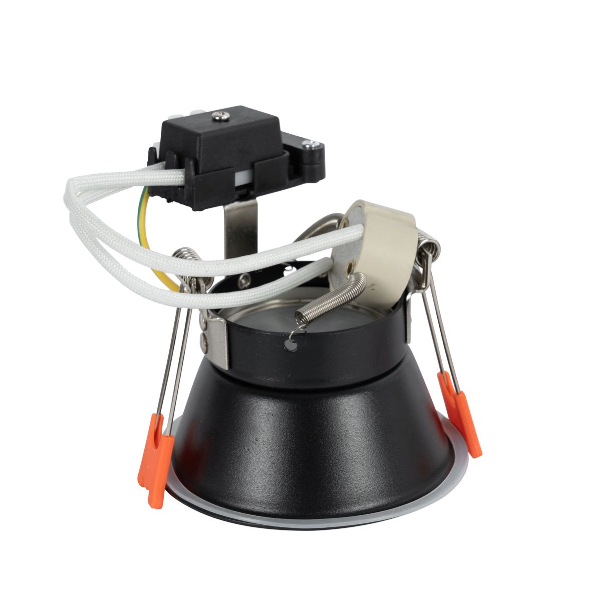 Smart inbouwspot zwart IP44 incl. Wifi GU10 50mm - Dept