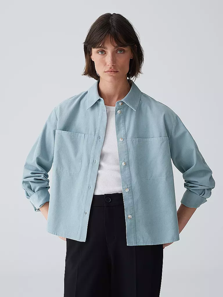 OPUS Bluse FRONI hellblau
