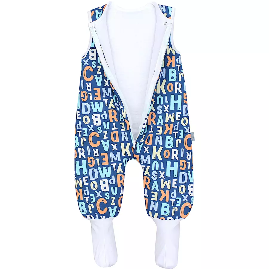 TupTam Baby Winter Schlafsack mit Beinen und Füßen blau Modell 1