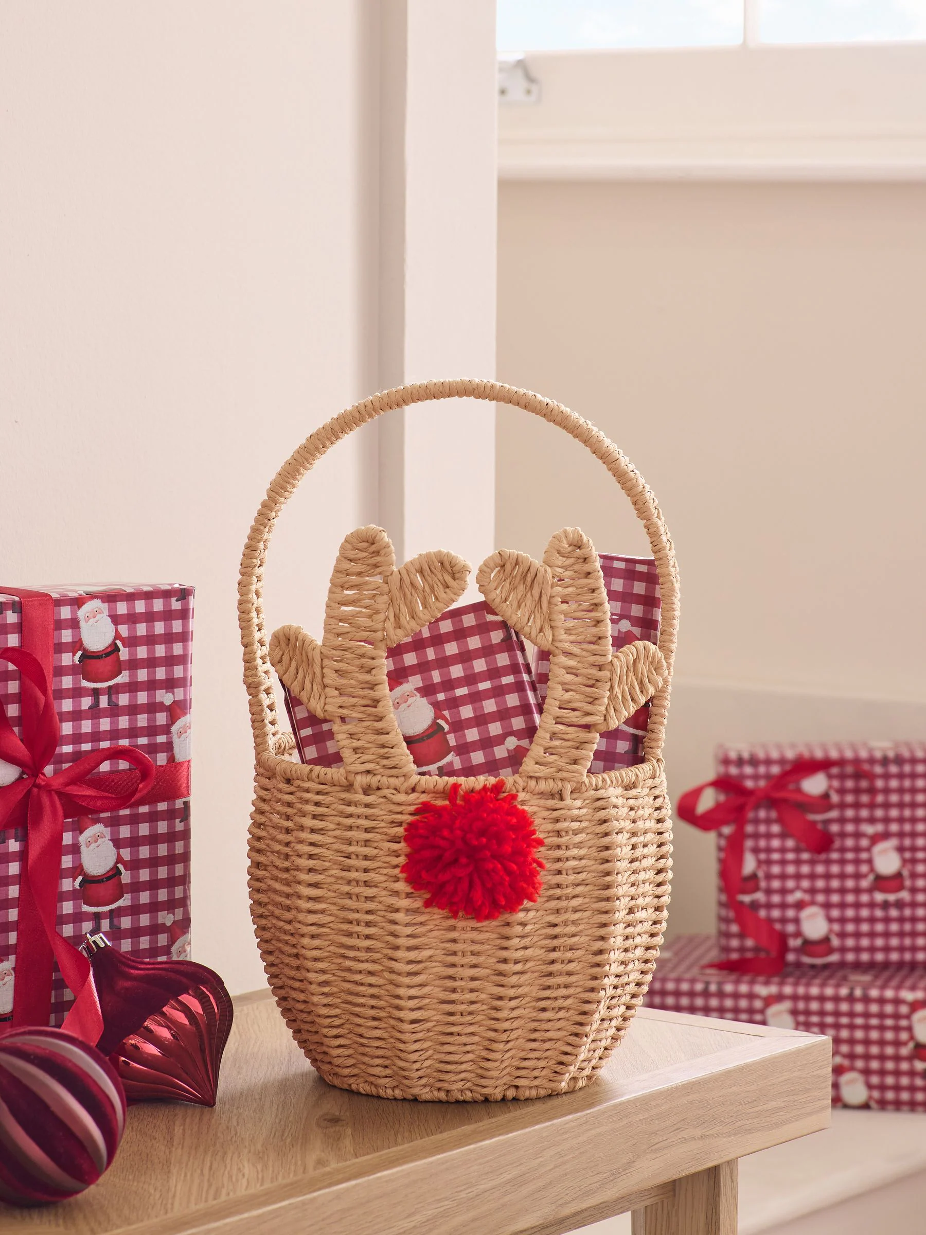 Reindeer Christmas Storage Basket