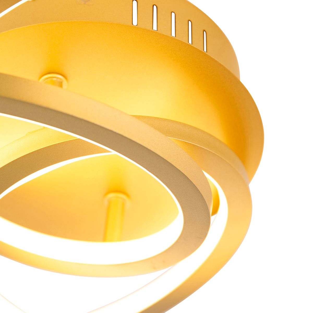 Plafondlamp goud 45 cm incl. LED 3 staps dimbaar - Rowin