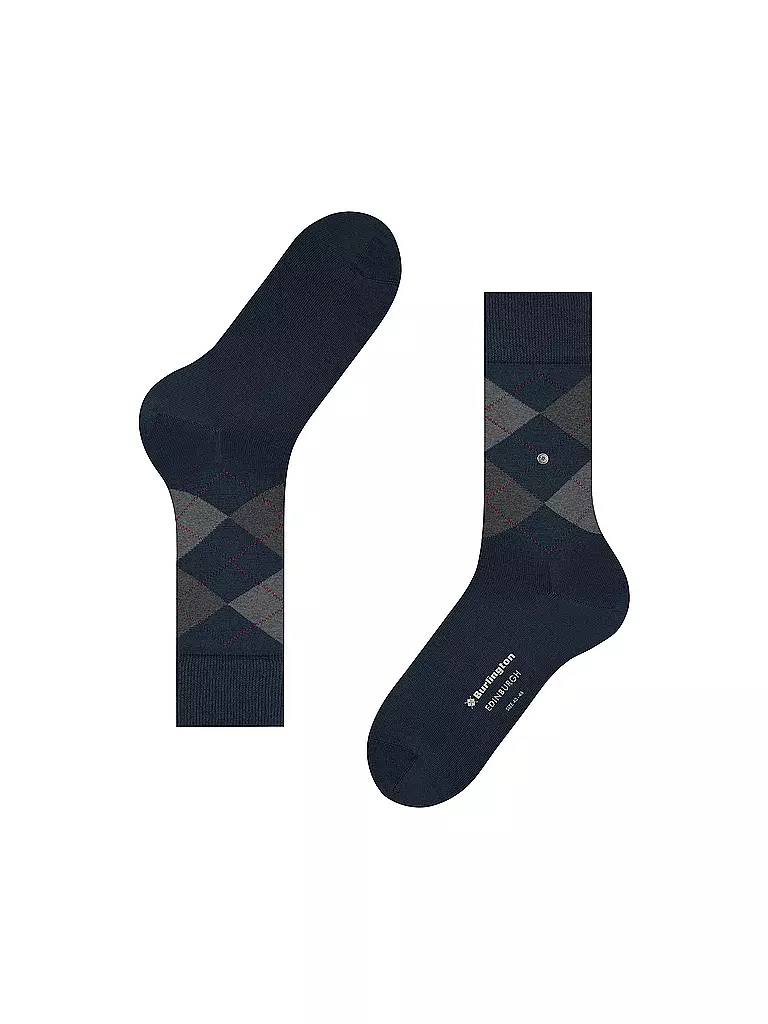 BURLINGTON Herren Socken EDINBURGH 40-46 marine dunkelblau