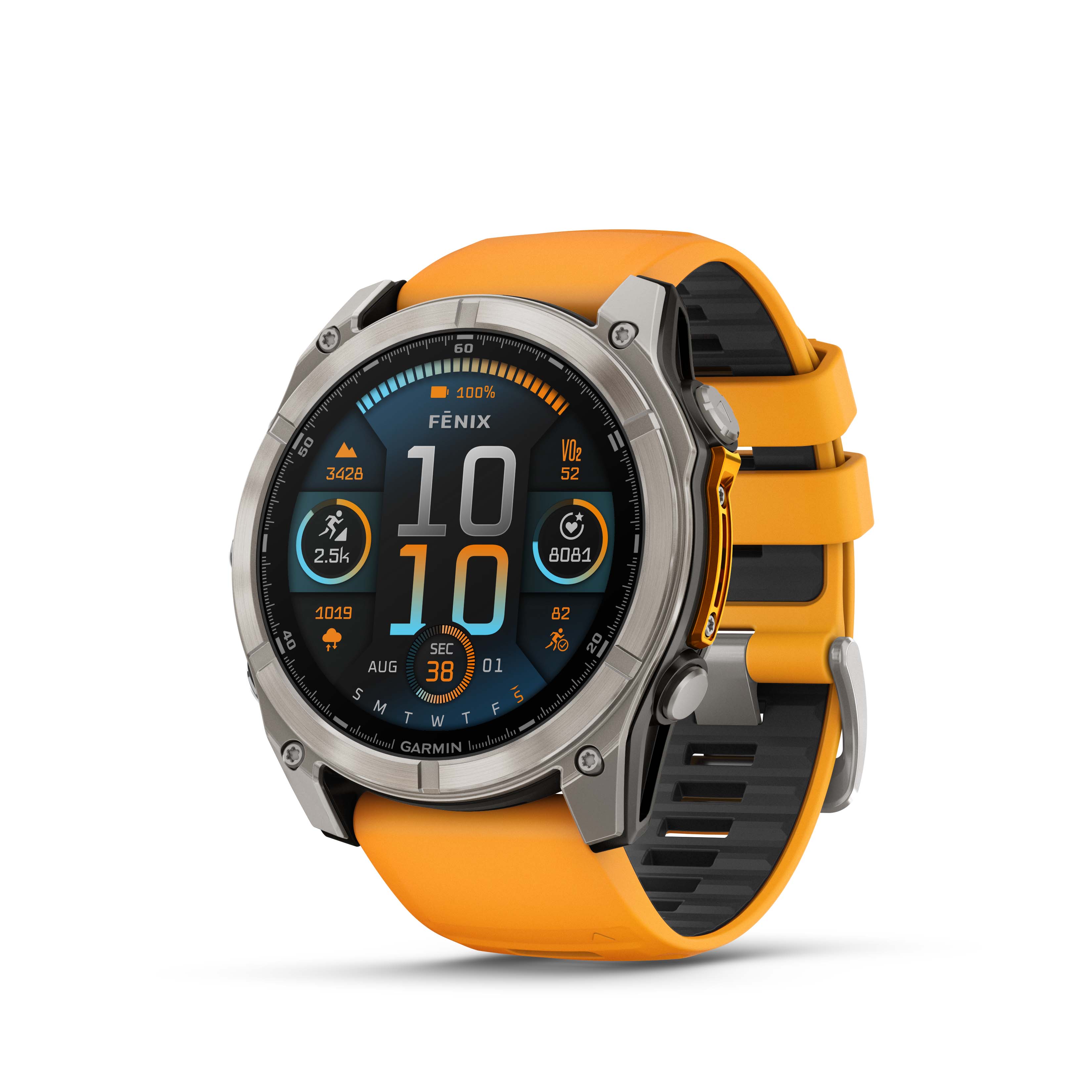 Garmin Fenix 8 51mm Amoled Sapphire Titan/Orange