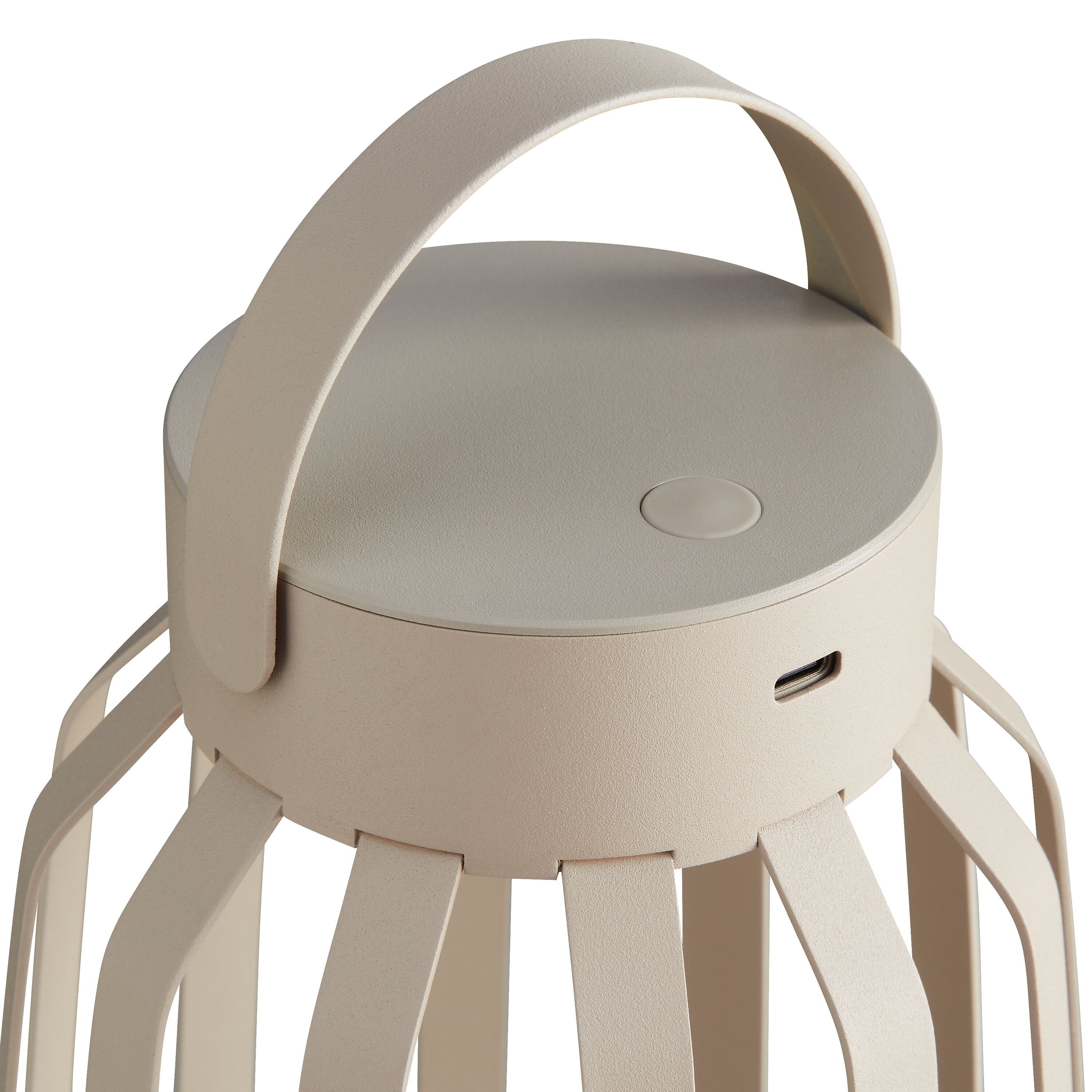 BALI Tischleuchte - Beige / B: 14.0 cm x H: 21.0 cm