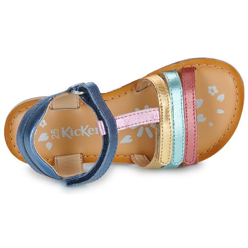 Kickers - DIAMANTO - Marine / Metal / Multicolore
