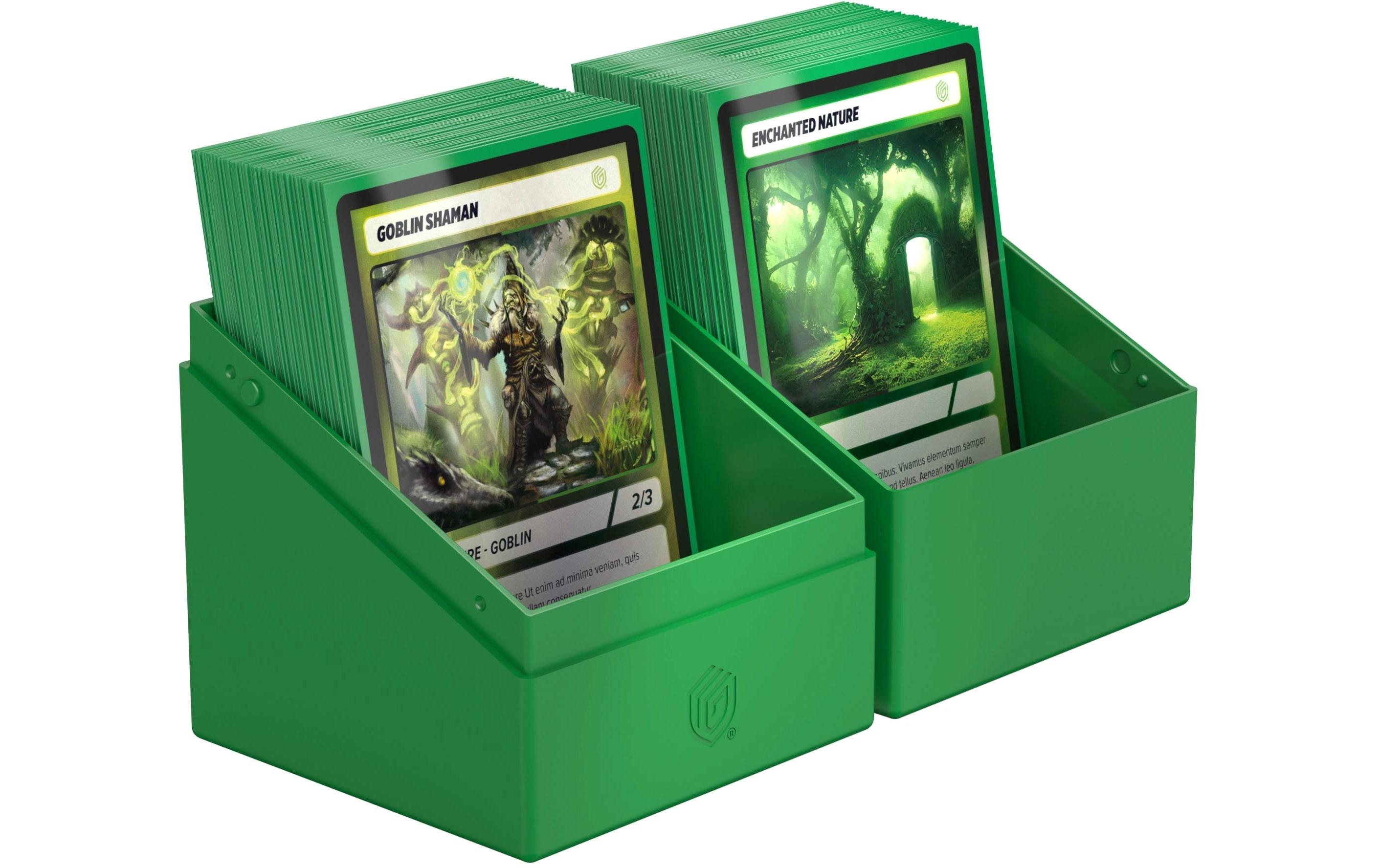 Kartenbox Boulder Deck Case 100+ Solid GrünHochwertige Aufbewahrungsbox für Karten der Standardgrösse