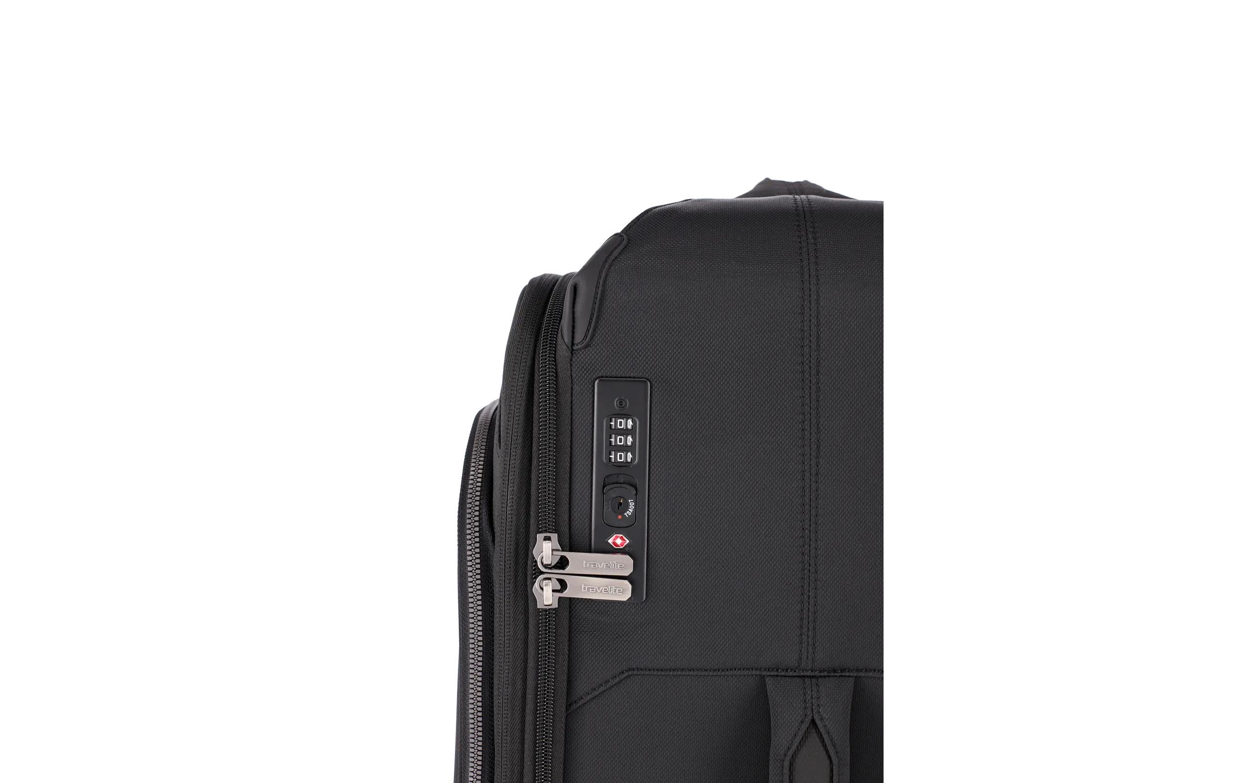 Priima Trolley L erweiterbar, Schwarz<br>Reisekoffer