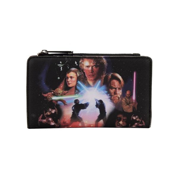 Loungefly Carteira Trilogia Prequela De Star Wars Black / Red One Size