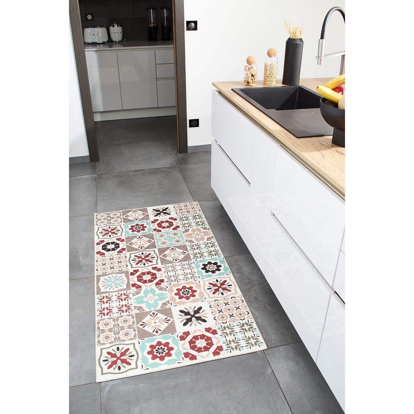 Nazar Rugs Tapis Azulejo 756 multicolore - 80x150 cm