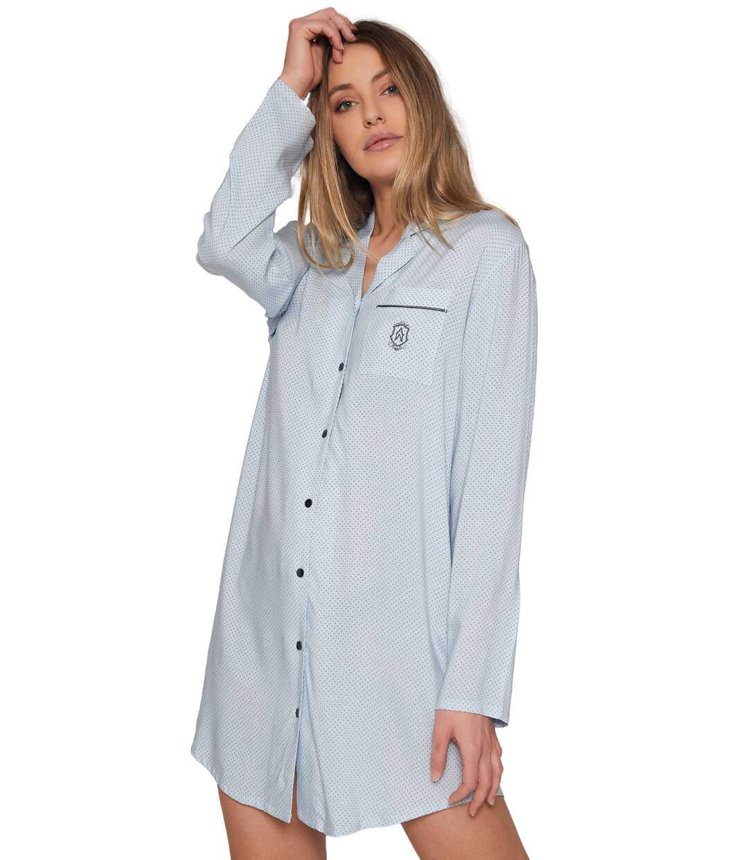 Chemise de nuit manches longues Winter Ocean Admas