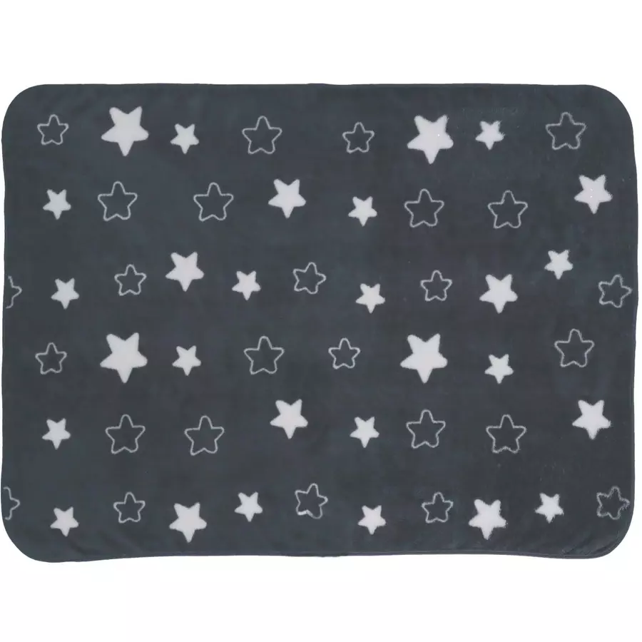 Sterntaler Plüsch-Decke Elia eisengrau 100 x 75 cm