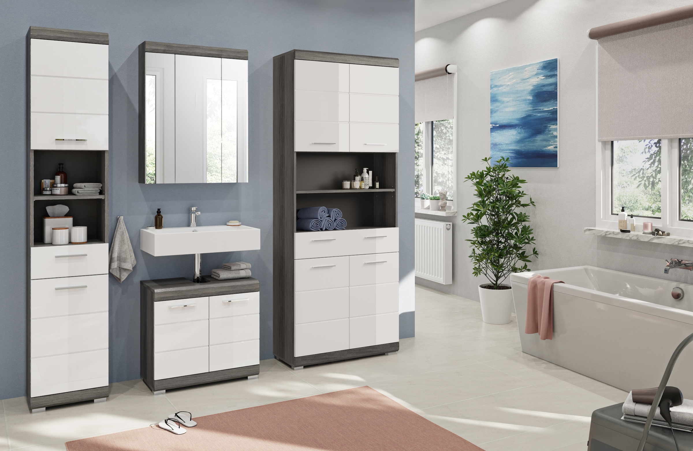 INOSIGN Badmöbel-Set »Siena, 4 teilig, bestehend aus:« Set, TOPSELLER!, 4 Stk. tlg.