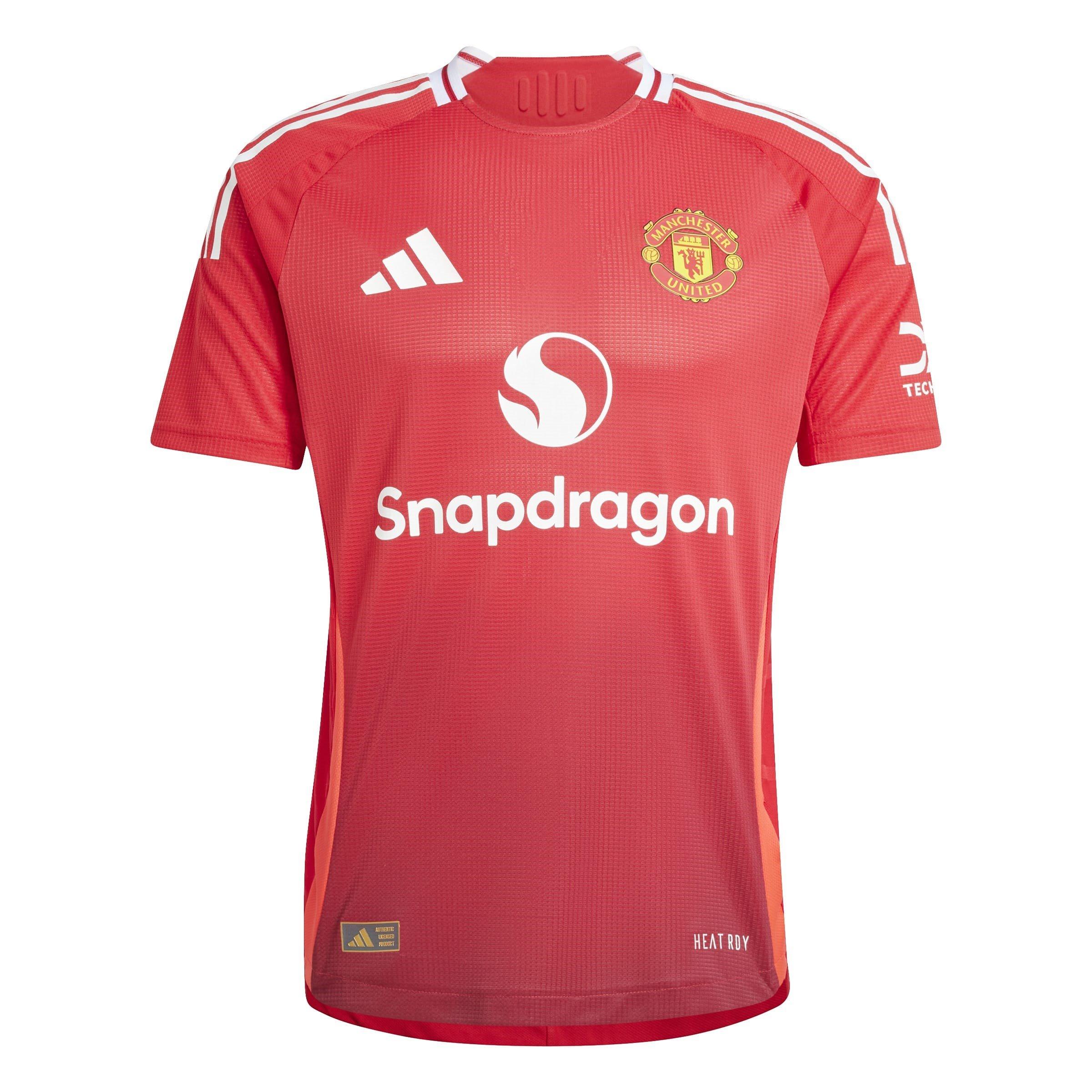 adidas Manchester United Authentic Home Shirt 2024 2025 Adults