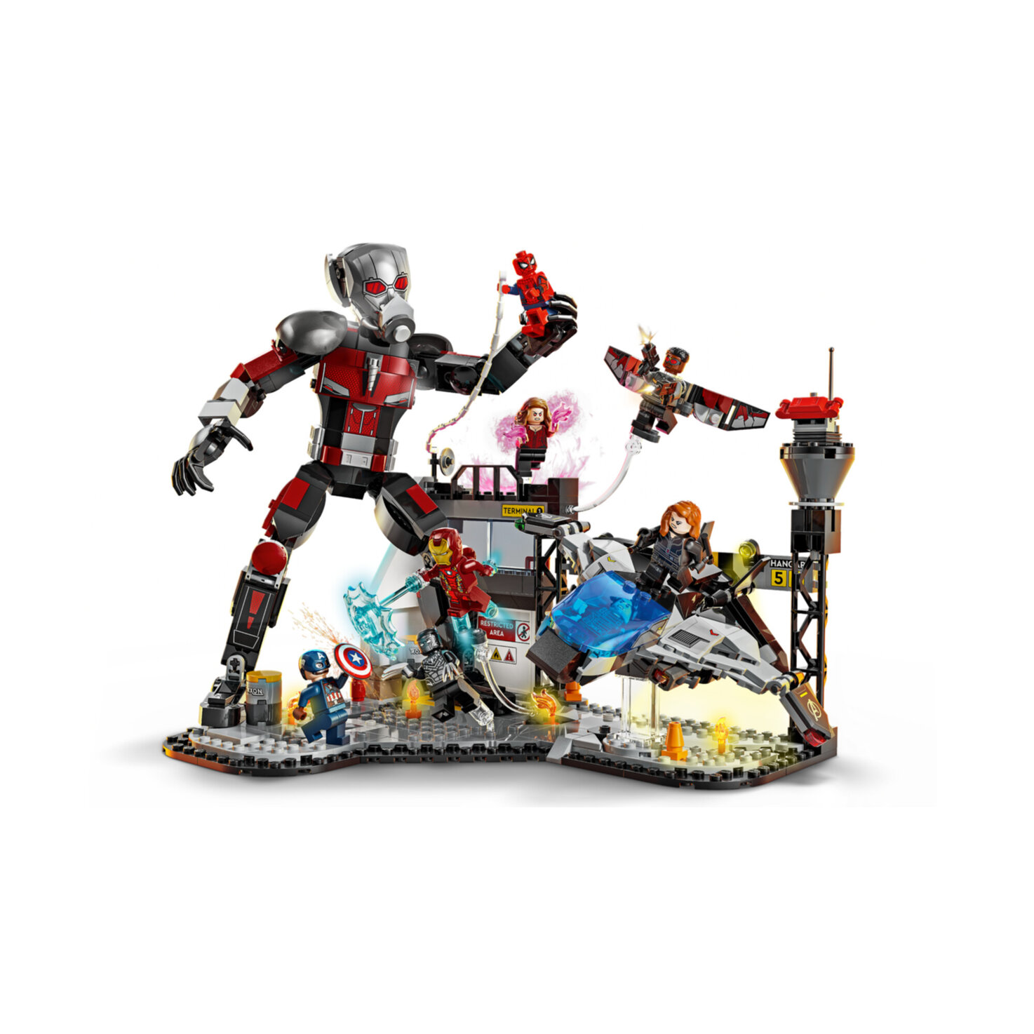 LEGO® Marvel76314 Captain America: Civil War Actionduell