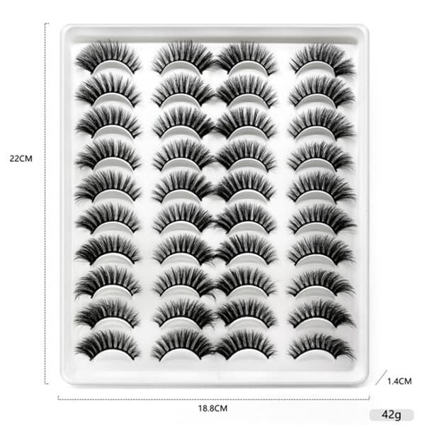 20 par Løse Øjenvipper 18mm