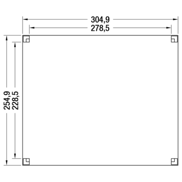 Overkapping Douglas 305x255cm