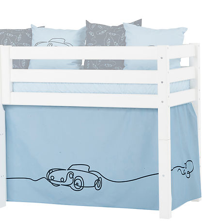 Hoppekids Vorhang für halbhohes Bett - 70 x 160 cm - Autos