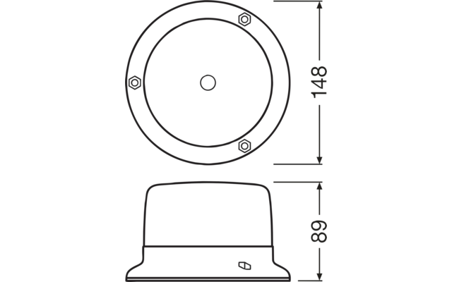 Osram Rundumkennleuchte LIGHTsignal LED 3 bolt fix