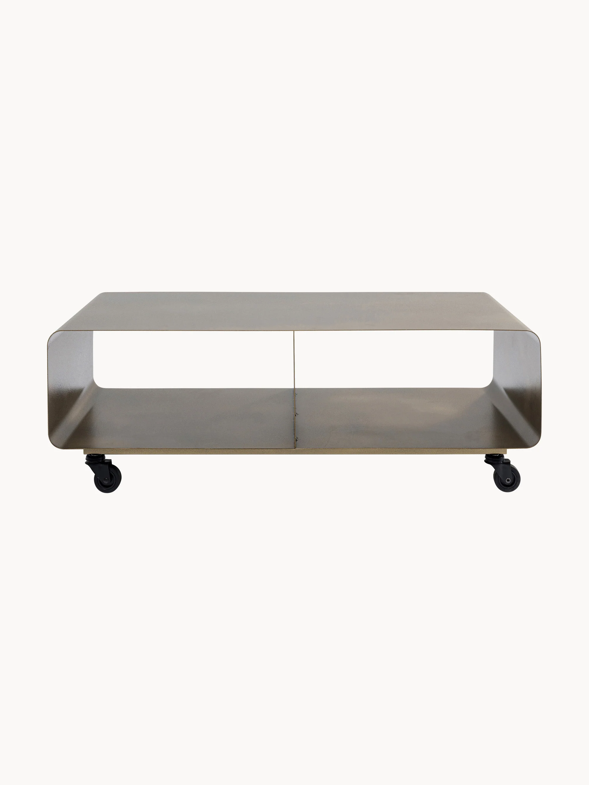 Metalen tv-meubel Lounge M met wielen