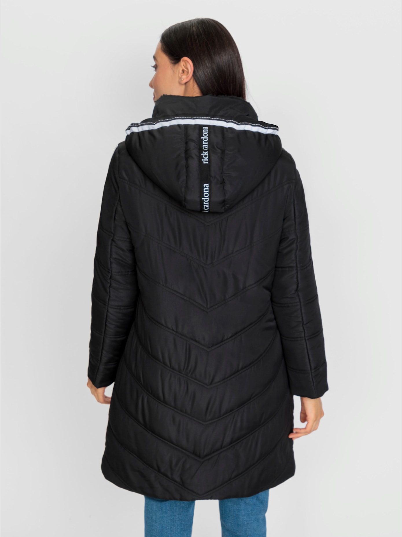 Manteau matelassé détails contrastés