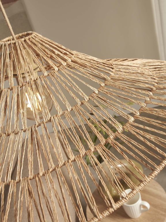 Good&Mojo Cuzco hanglamp Ø65 zwart/naturel