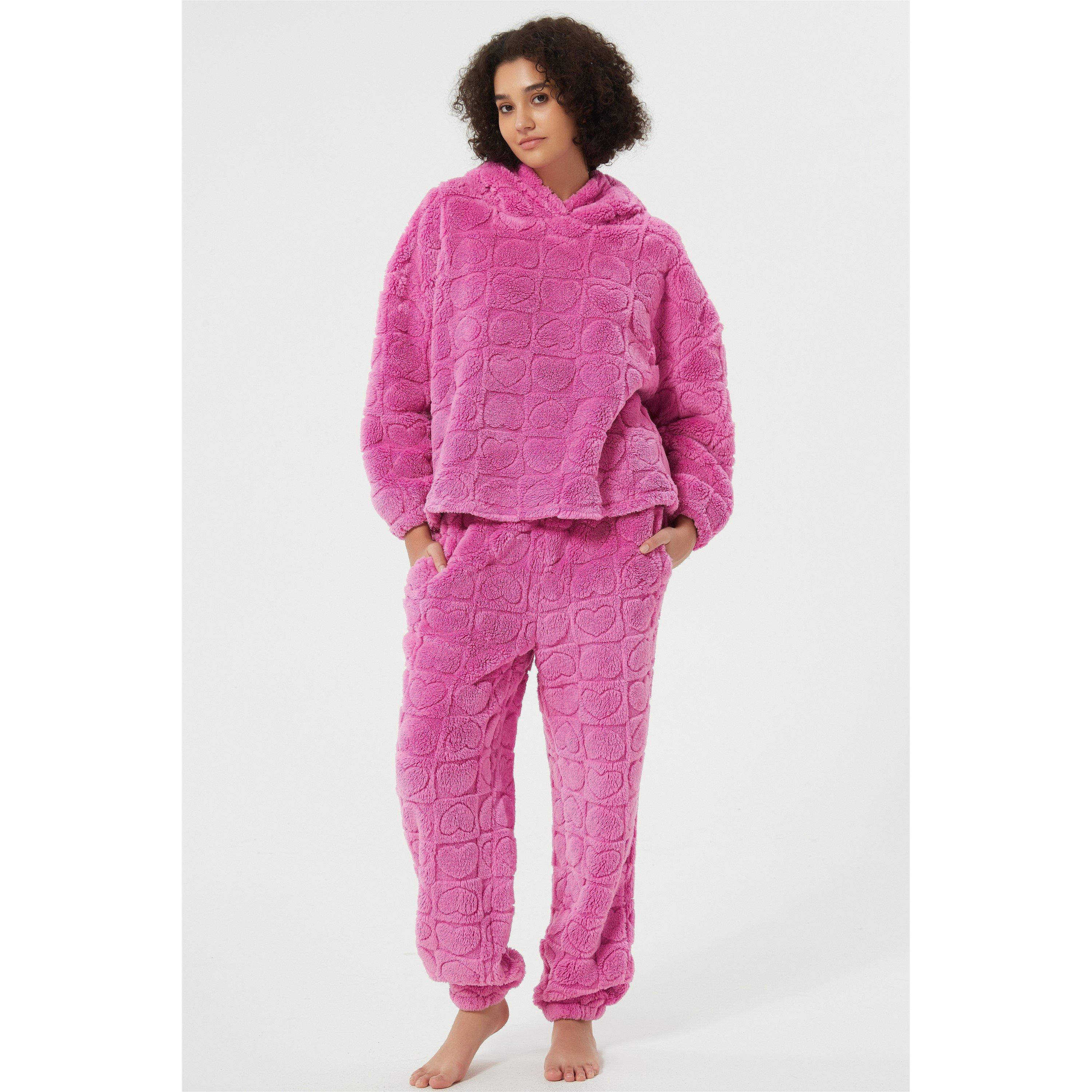 Linea Ladies Heart Burnout Lounge Set