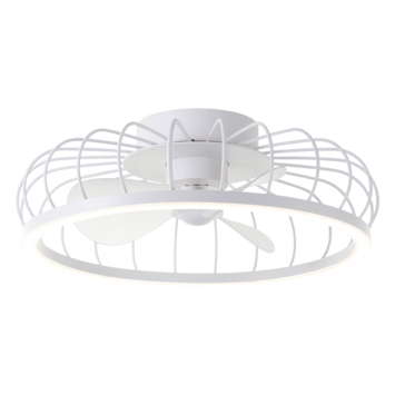 Brilliant plafondventilator Arezzo met lamp 36W wit