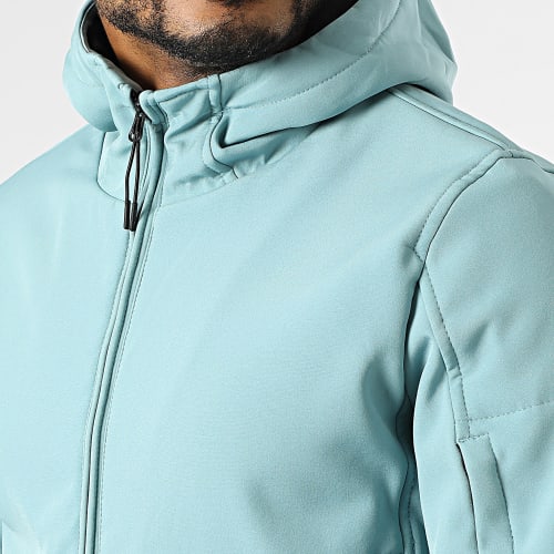 Veste Zippée Capuche Bleu