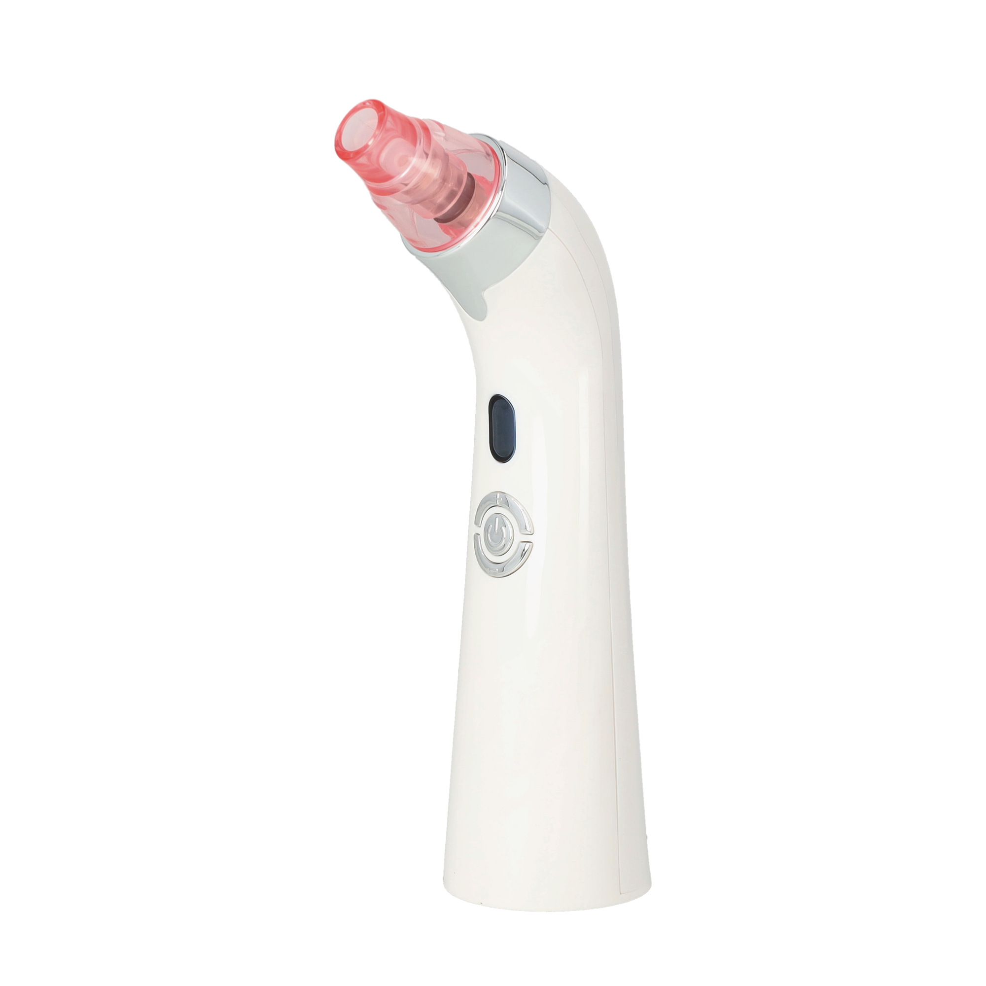 (5-tlg. Set) Elektrischer USB Gesichtsreiniger / Pflegepeeler / Mitesserentferner - Weiss / Rosa