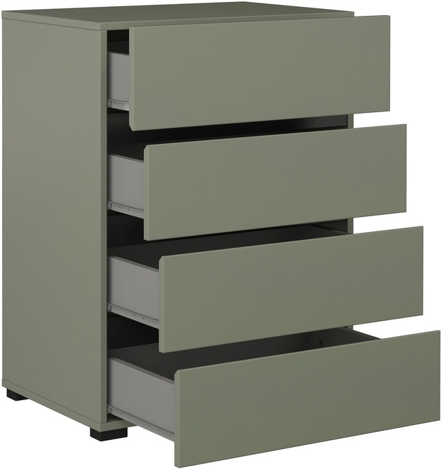 INOSIGN Kommode »Cross,Breite 60 cm, moderne grifflose Sideboard,4 Schubkästen« Schubladenschrank mit viel Stauraum, Flur Highboard