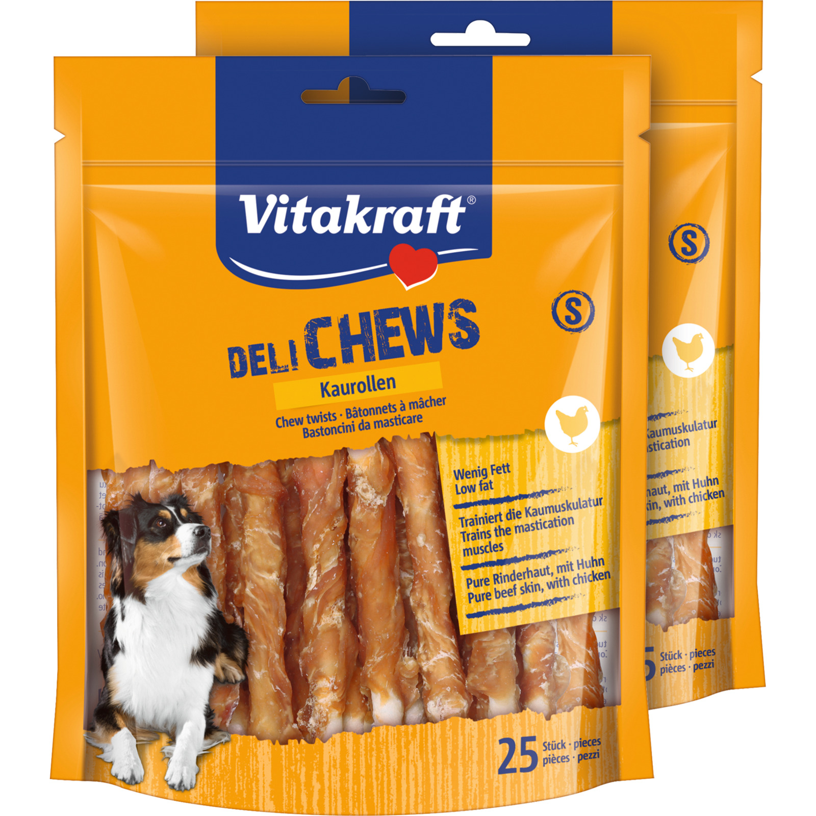 Vitakraft Chews Kaustangen Huhn 2 x 25 Stück
