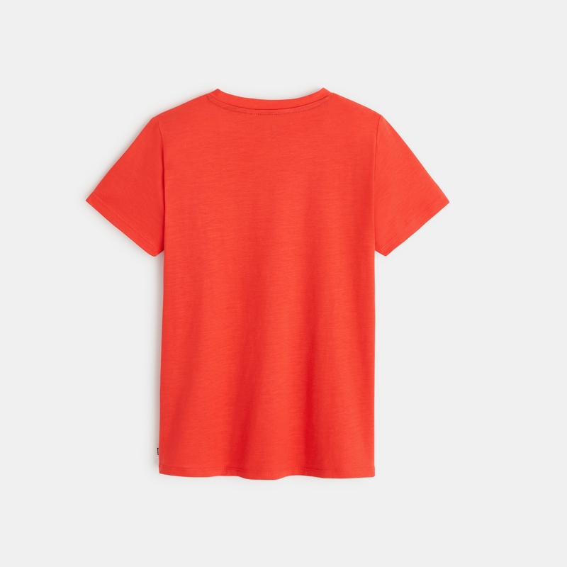 T-shirt tunisien uni rouge garçon