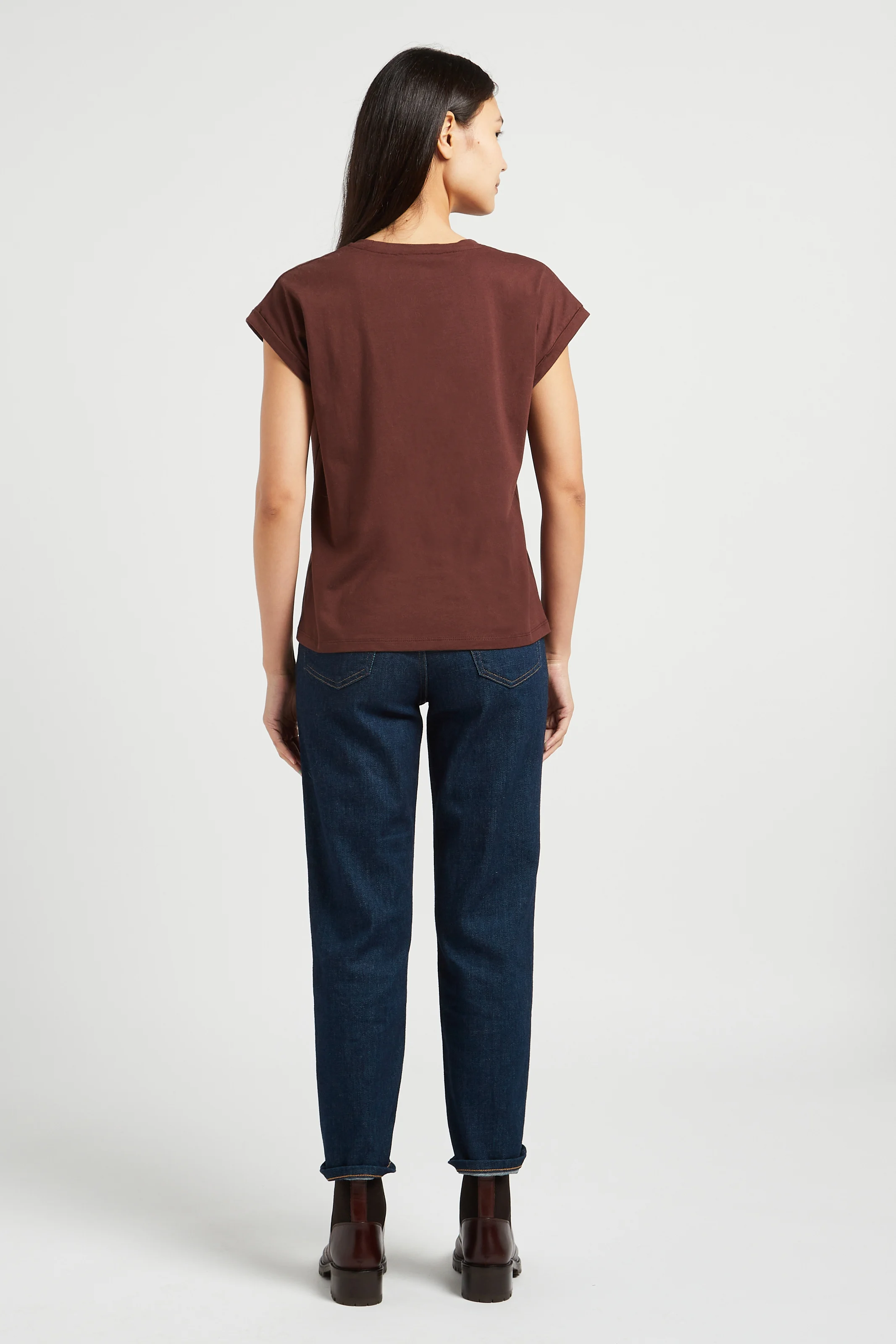 AZELIE - Bottines en cuir | Marron