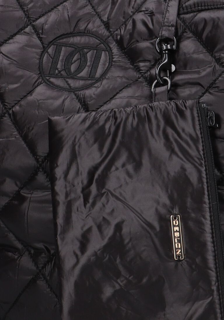 zwarte deblon sports shopper deblon quilted tote bag