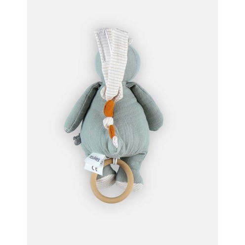 Stegi peluche dino mini-musicale mousseline bio - NOUKIE 'S