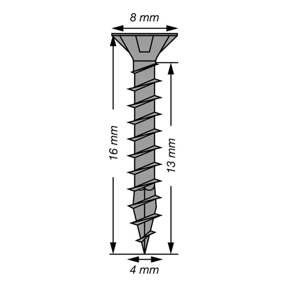 UNIVERSALSKRUE SPAX T-STAR VGW BLAX 4X16MM 100STK
