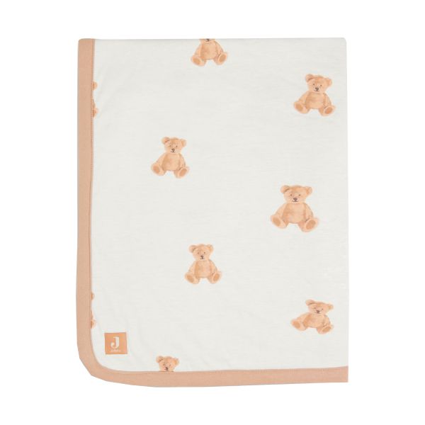 Jollein Wiegdeken Jersey Teddy Bear 75 x 100 cm
