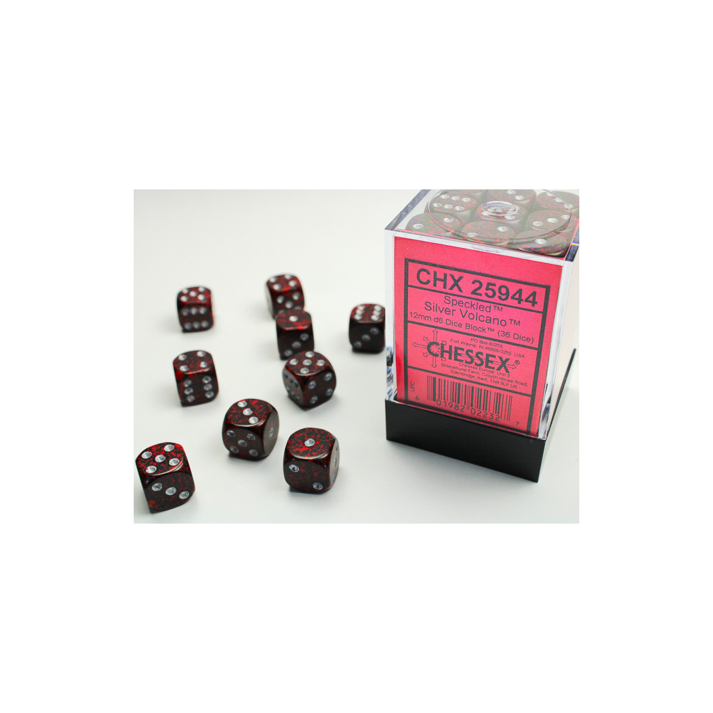 Set de 36 Dés Chessex : Speckled