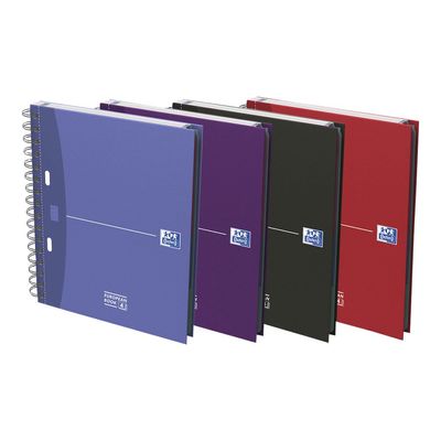 Oxford Europeanbook - Cahier A5 - 200 pages - petits carreaux (5x5 mm) - disponible dans différentes couleurs