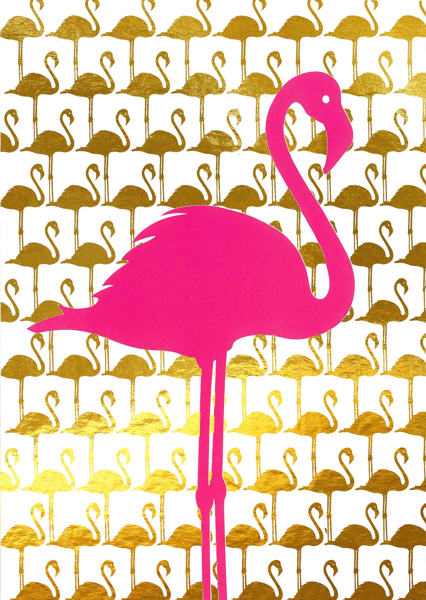 Postkarte 'Pink Flamingo' günstig bestellen