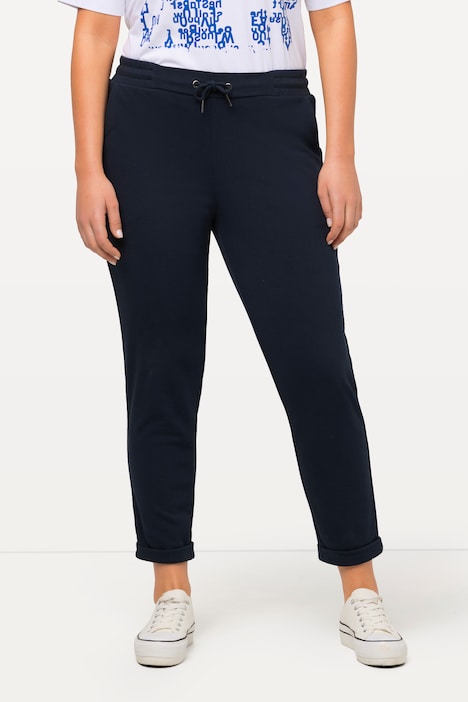 Sweathose, Glitzer-Zierband, Elastikbund, Jogginghose
