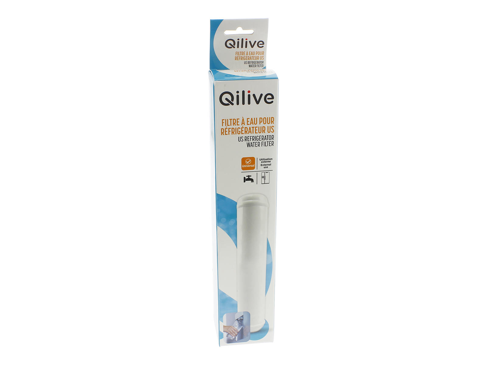 FILTRO DE ÁGUA QILIVE PARA FRIGORÍFICOS AMERICANO
