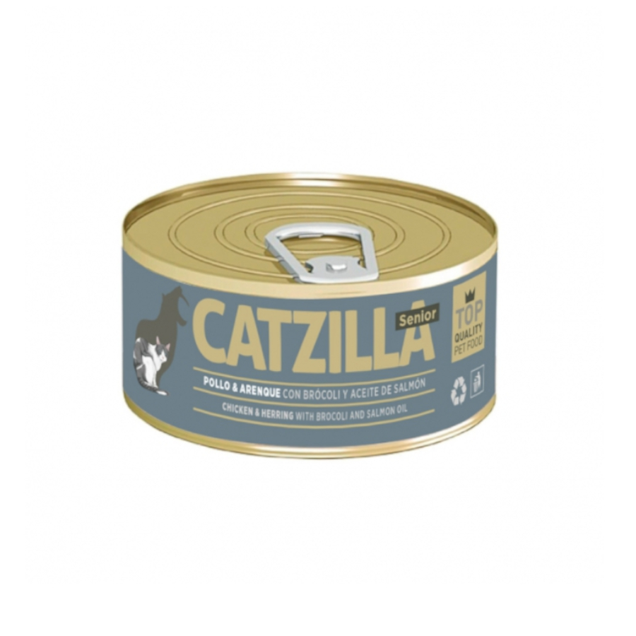 Catzilla Frango com Arenque Sênior Lata para Gatos
