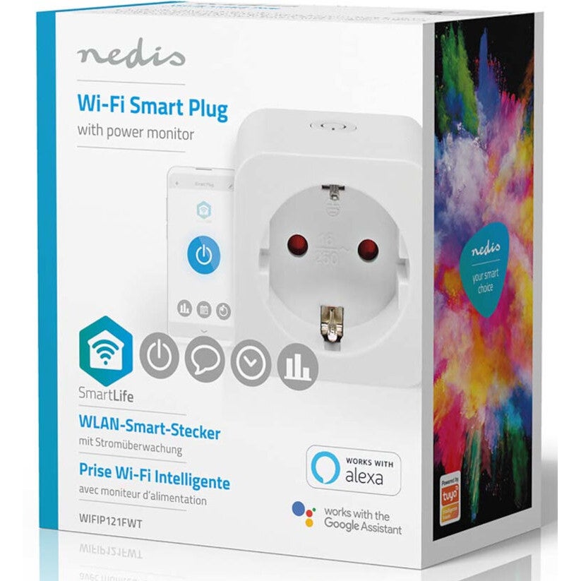 Nedis WIFIP121FWT Smartlife smart stekker met energiemeter