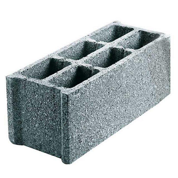 Parpaing creux B40 15 x 25 x 50 cm gris